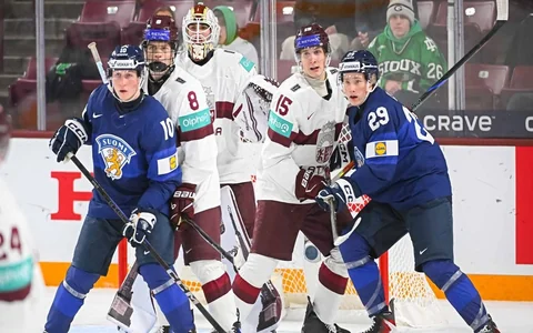 Video: U20 Latvijas hokejisti kapitulē somiem