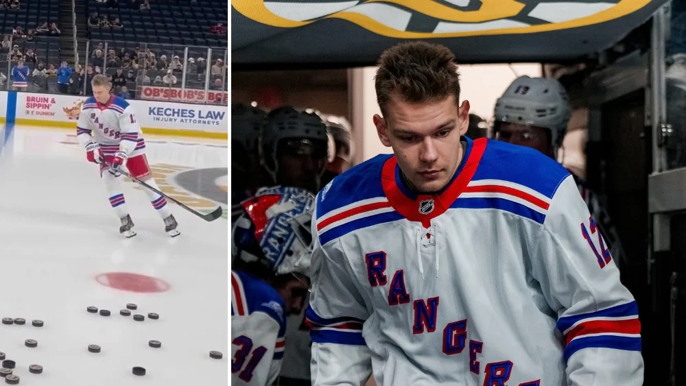 Video: Šmits turpina tradīciju un lepnā vientulībā izskrien NHL debitanta apli