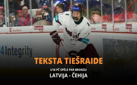 Teksta tiešraide: Latvija - Čehija 1:4 (spēle noslēgusies)