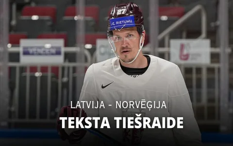 Teksta tiešraide: Latvija - Norvēģija 2:1 (rit 2. periods)